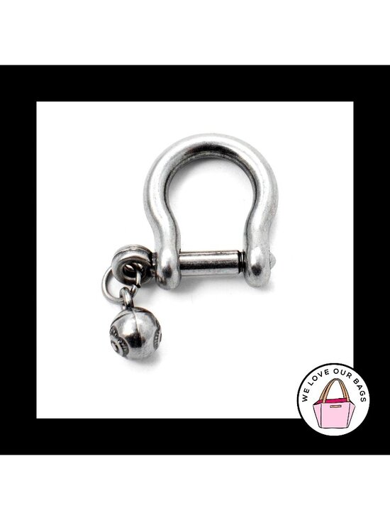 UNBRANDED Accessories - New BAG SCREW TOGGLE to Attach Hang a Charm Fob Keychain Tag Silver Nickel Metal